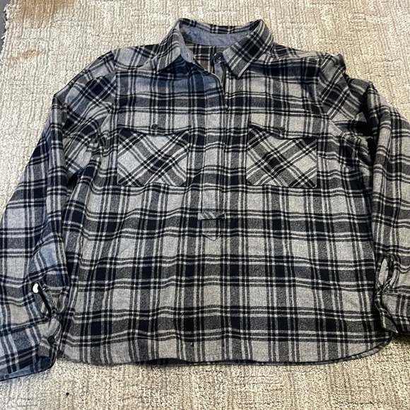 Pendleton womens Paige 1/2 zip pullover plaid shirt like new condition size xl - Picture 2 of 7